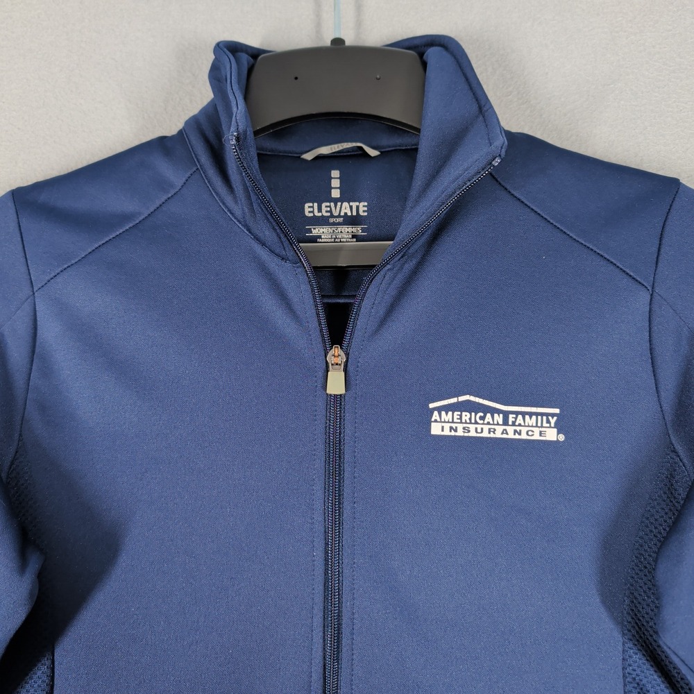 Elevate Jacket Womens M Blue American Family Insurance Full Zip Sport Activewear - Picture 3 of 11